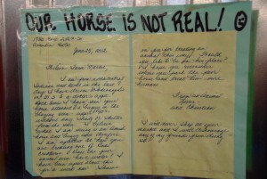 Letter about horse