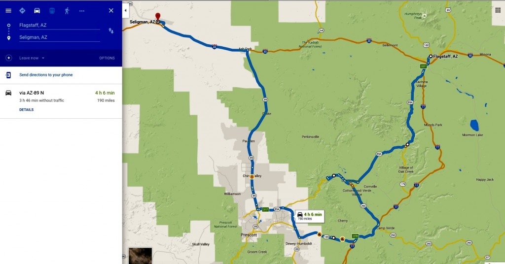 Flagstaff>Seligman