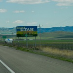 Utah state sign
