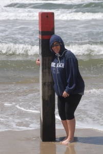 on the beach in texel