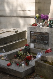 Jim Morrison's Unassuming Resting Place in Pere Lachaise Cemetery Paris