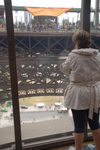 Platform two of the eifel towerr