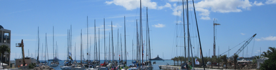 Heineken Yacht Regatta entering Simpson Bay