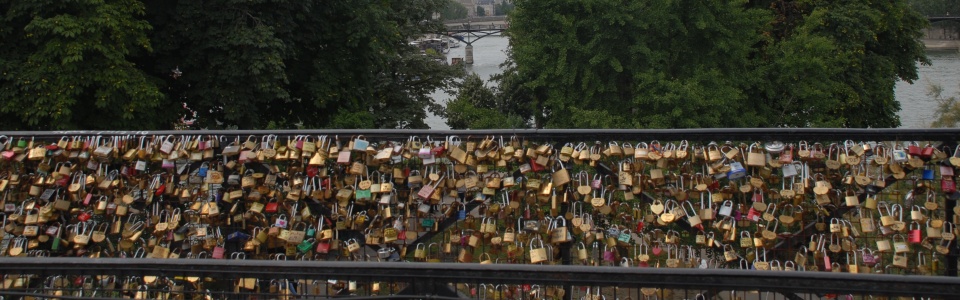 the Bridge of Locks in Paris